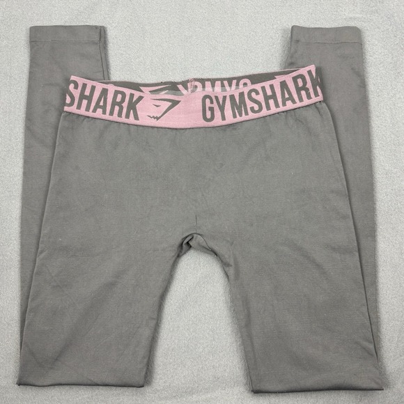GYMSHARK Womens Fit seamless leggings Gray/Purple - S *READ‎ - Picture 1 of 5